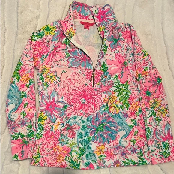 🦄HTF Lilly Pulitzer Skipper Popovers half-zip set of 7!!! 5XS+2S like new & NWT - Picture 8 of 11